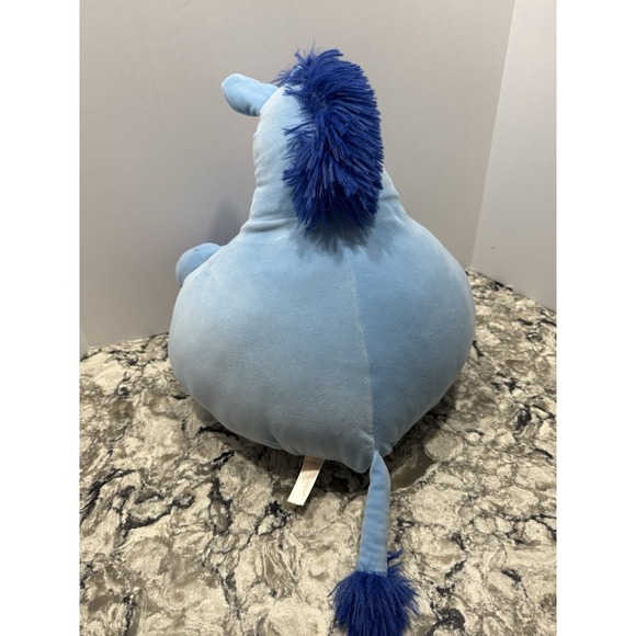 Blue Fat Donkey Plush Viral Walmart Easter Round Stuffed Animal RARE Super Soft - Picture 7 of 11